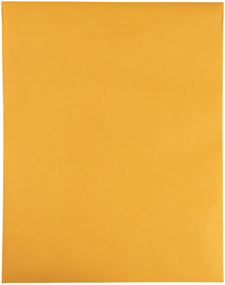Brown Kraft 28lb 11 1/2 x 14 1/2 Open End Envelopes with Peel & Seal