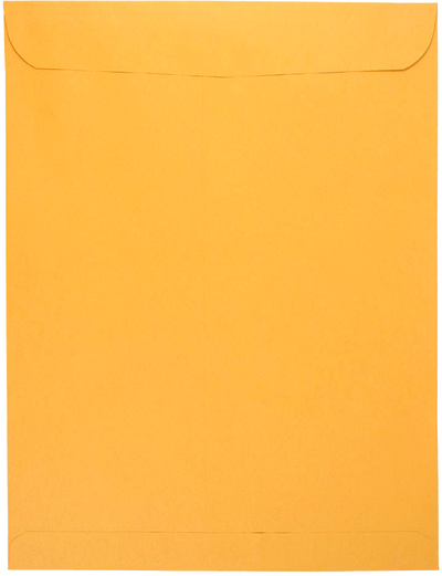 Brown Kraft 28lb 11 1/2 x 14 1/2 Open End Envelopes with Peel & Seal