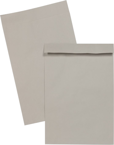 Gray Kraft 28lb 15 x 22 Open End Envelopes