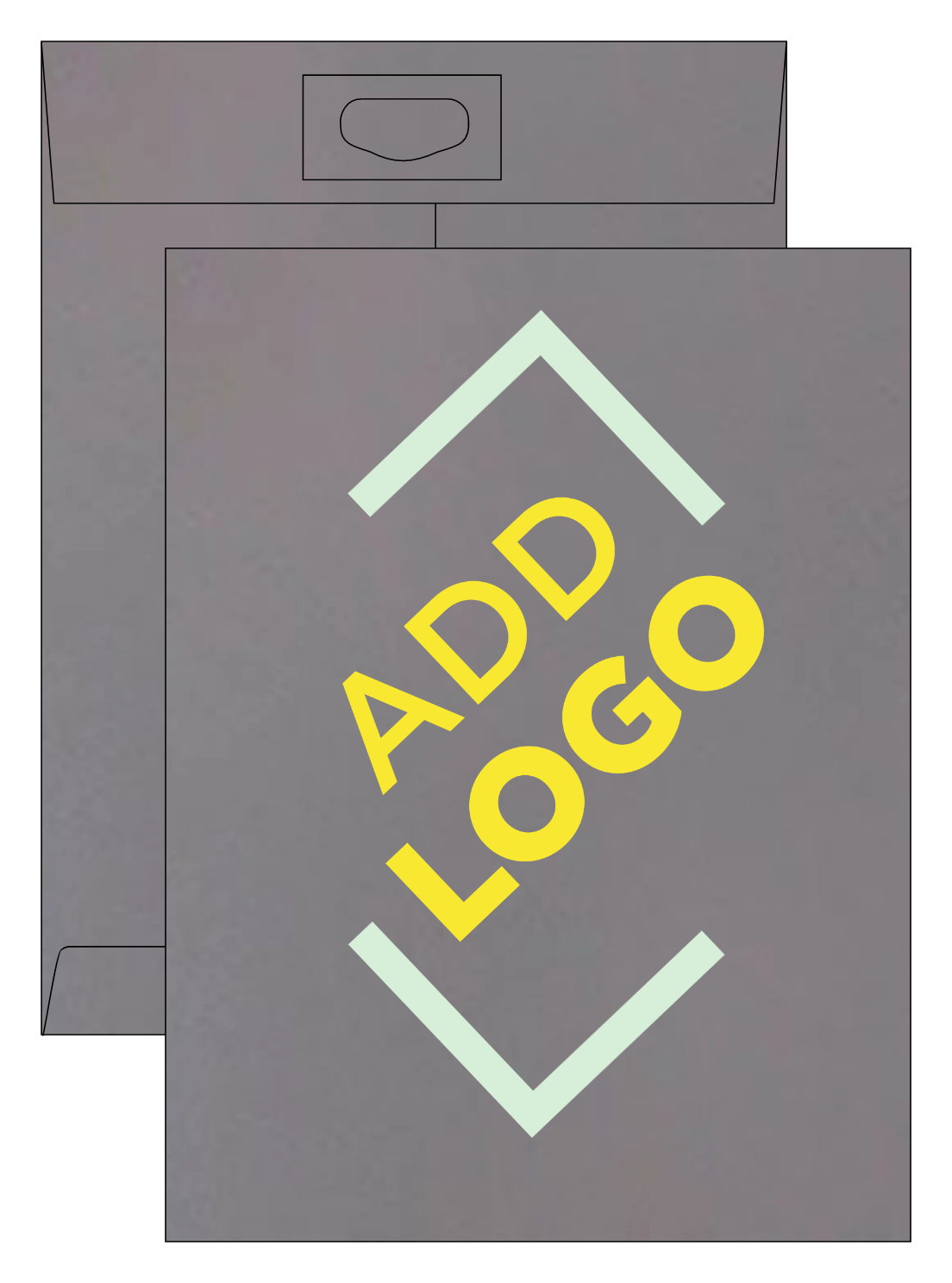 Gray Kraft 28lb 9 x 12 Open End Envelopes