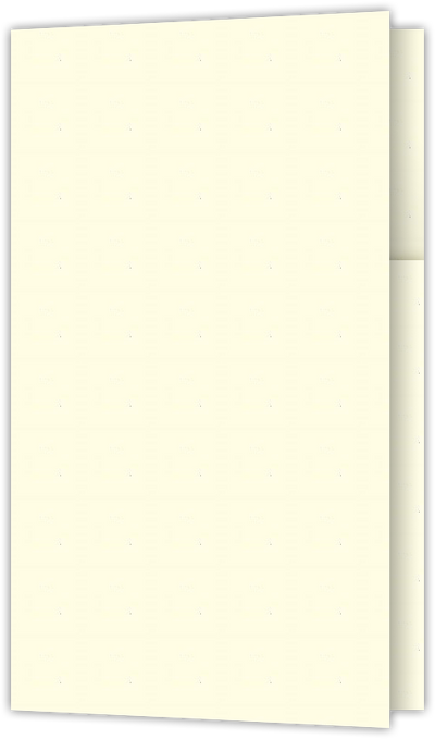 Vanilla Vellum 80lb 2 3/4 x 4 1/2 One Curved Pocket Key Card Holders with 3 Inch Pocket