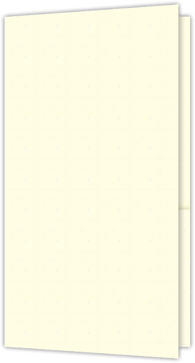 Vanilla Vellum 80lb 3 3/8 x 6 One Pocket Key Card Holders with 2 1/2 Inch Pocket