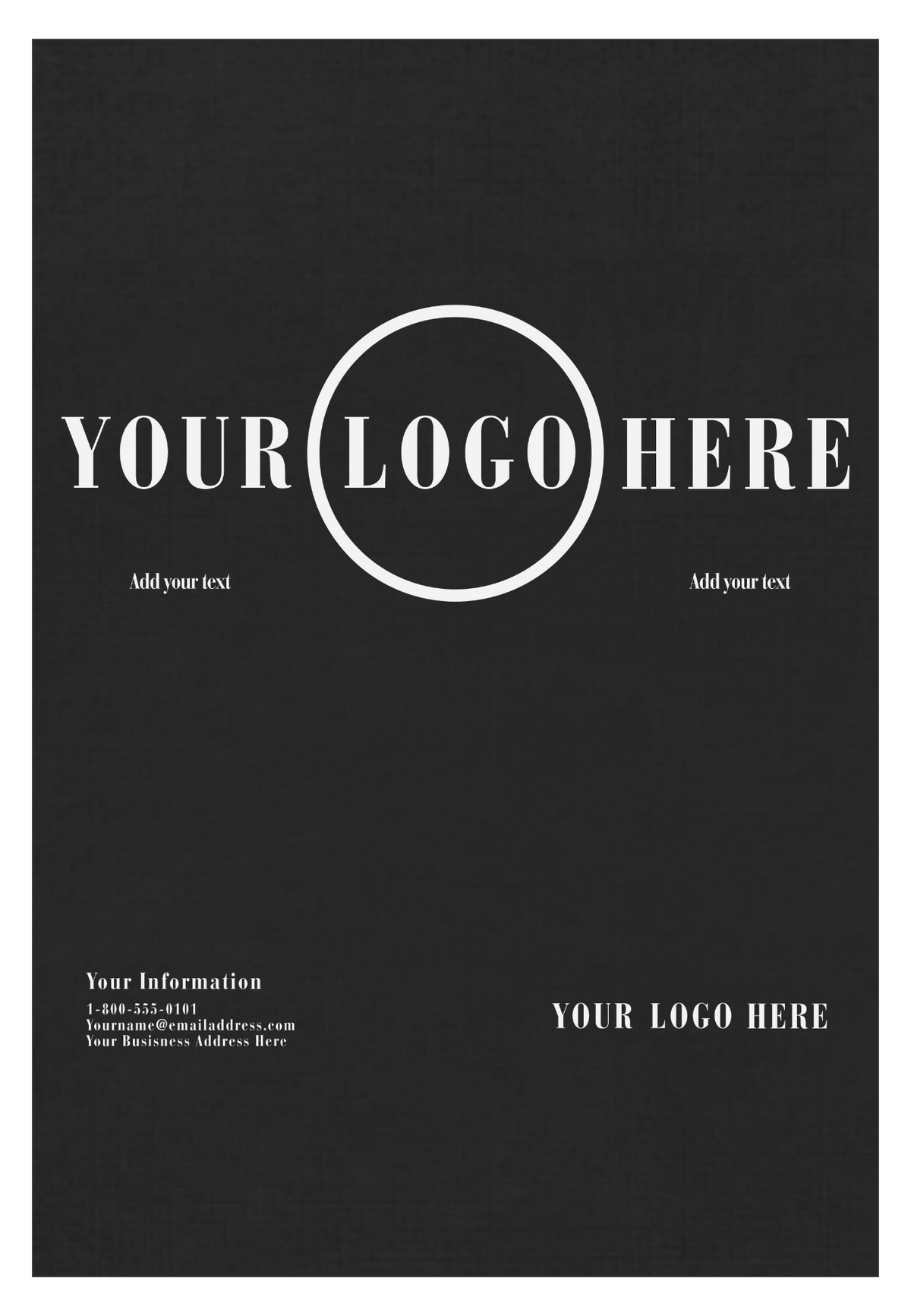 Black Linen 100lb 13 x 19 Cardstock