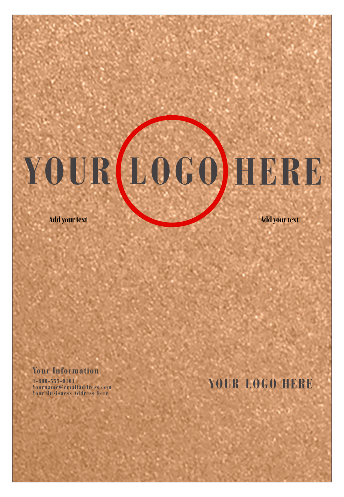 Copper Brown Metallic 32lb 13 x 19 Paper
