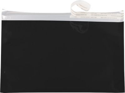 Black Foil 32lb 6 1/8 x 9 1/2 Booklet Envelopes with Peel & Seal
