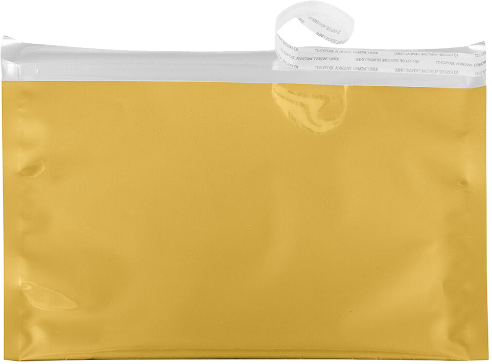 Gold Foil 32lb 6 1/8 x 9 1/2 Booklet Envelopes with Peel & Seal