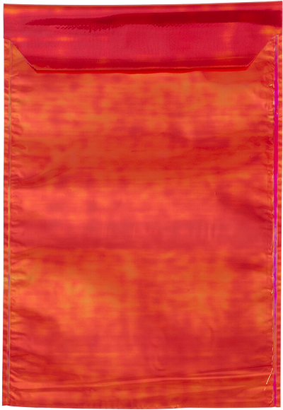 Red Irredescent Foil 32lb 5 1/4 x 8 Open End Envelopes with Peel & Seal