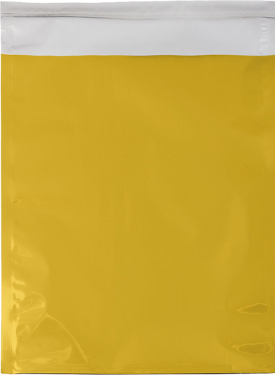 Gold Foil 32lb 9 x 12 Open End Envelopes with Peel & Seal