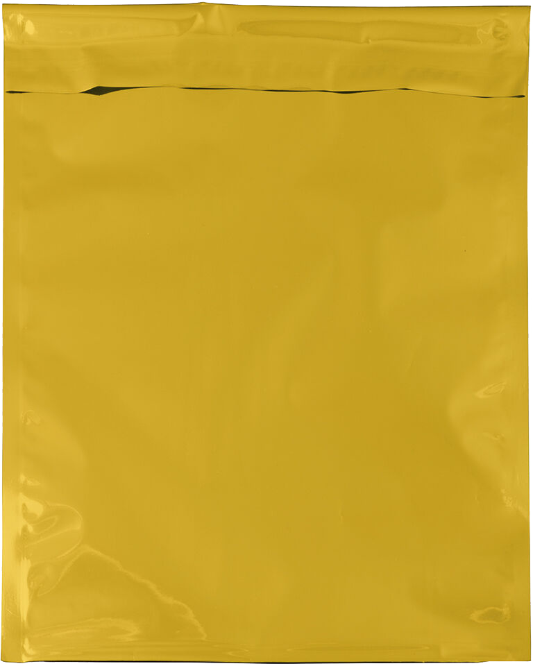 Gold Foil 32lb 9 x 12 Open End Envelopes with Peel & Seal