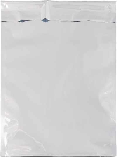 Silver Foil 32lb 10 x 13 Open End Envelopes with Peel & Seal
