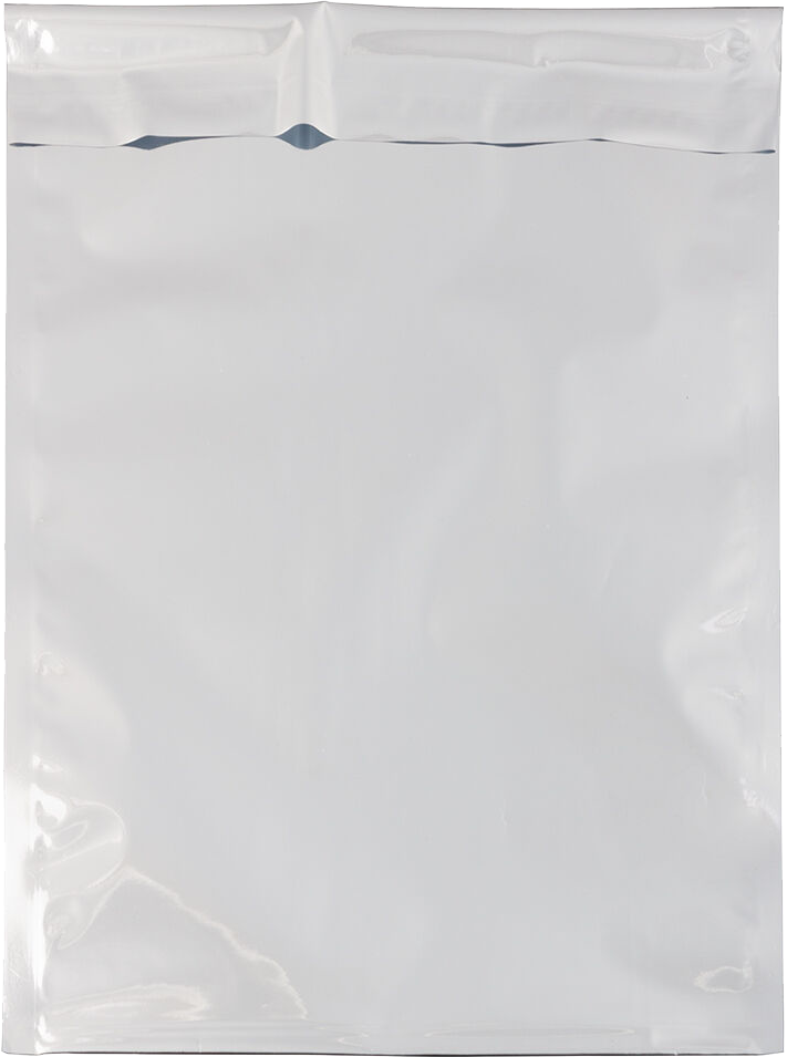 Silver Foil 32lb 10 x 13 Open End Envelopes with Peel & Seal