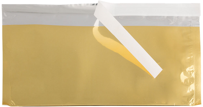 Gold Foil 32lb #10 Square Flap (4 1/8 x 9 1/2) with Peel & Seal