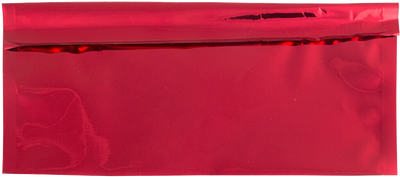 Red Foil 32lb #10 Square Flap (4 1/8 x 9 1/2) with Peel & Seal