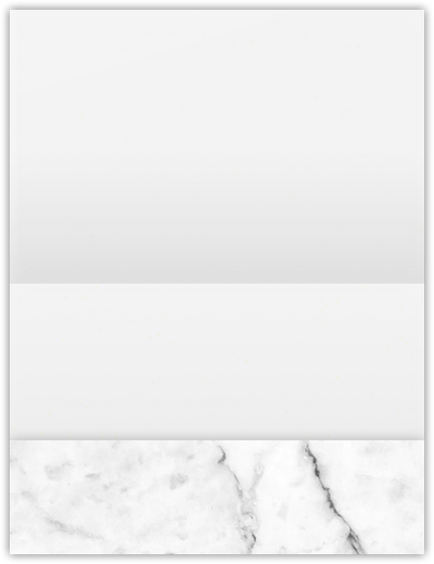 White with Ash Gray Marble Semi-Gloss 14pt C1S 5 1/8 x 3 3/8 One Pocket Landscape Photo Holders with 1 3/8 Inch Pocket