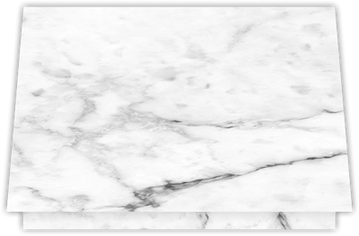 White with Ash Gray Marble Semi-Gloss 14pt C1S 5 1/8 x 3 3/8 One Pocket Landscape Photo Holders with 1 3/8 Inch Pocket
