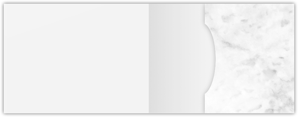 White with Ash Gray Marble Semi-Gloss 14pt C1S 2 3/4 x 3 3/4 One Pocket Key Card Holders and 2 1/4 Inch Pocket