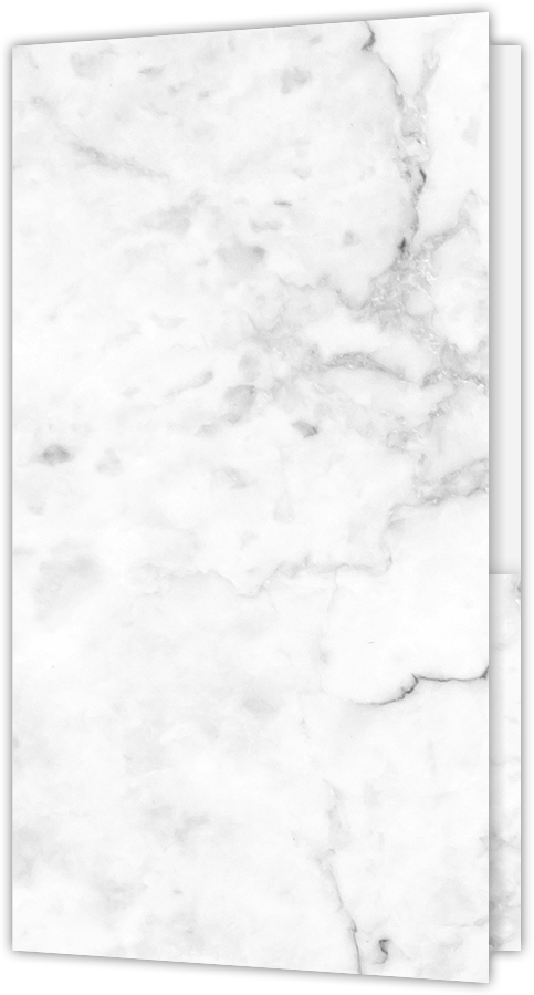 White with Ash Gray Marble Semi-Gloss 14pt C1S 3 3/8 x 6 One Pocket Key Card Holders with 2 1/2 Inch Pocket