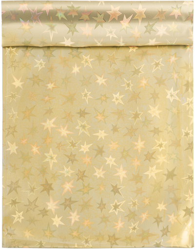 Gold Stars Foil 32lb 6 1/4 x 7 7/8 Invitation Envelopes with Peel & Seal