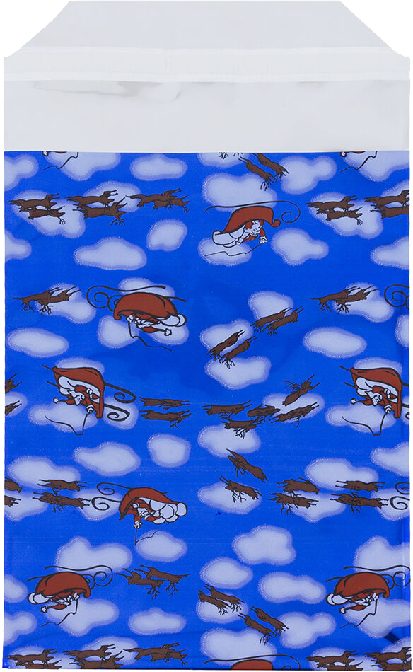 Blue Santa Foil 32lb 6 1/4 x 7 7/8 Invitation Envelopes with Peel & Seal