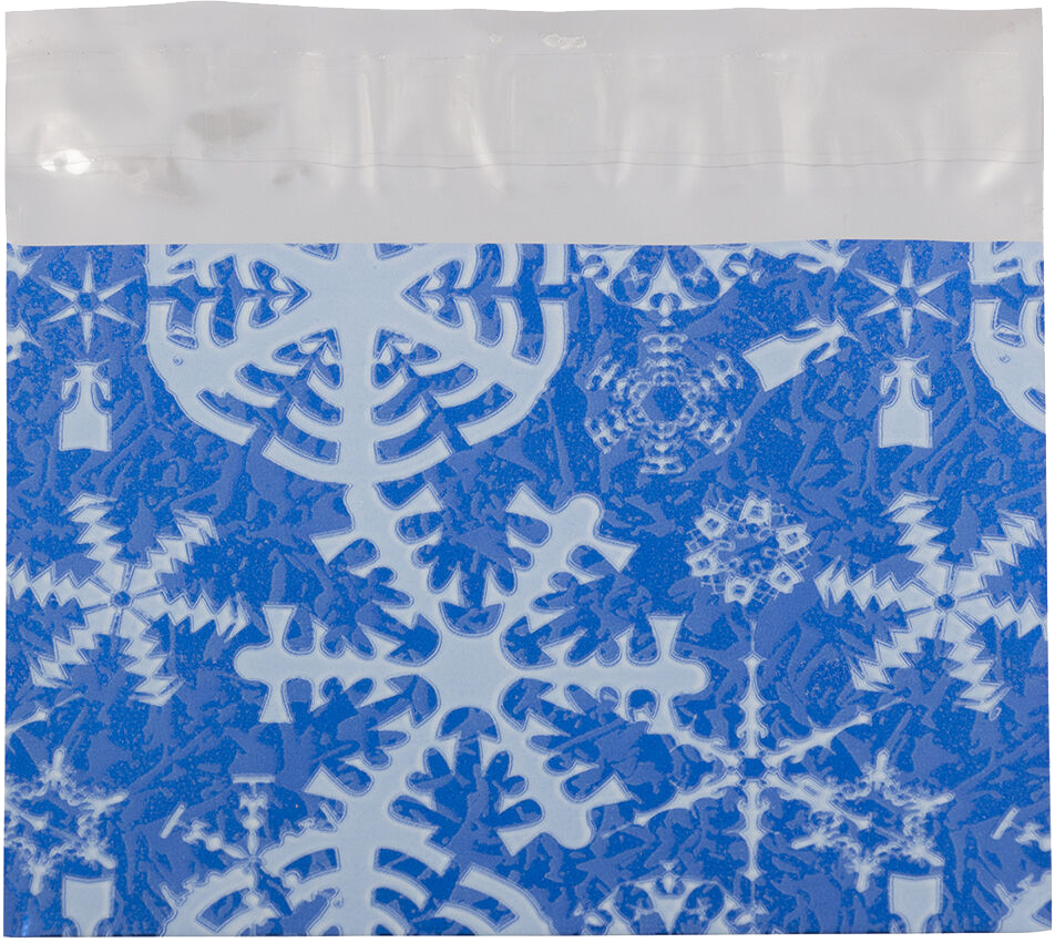 Blue Snowflake Foil 32lb 5 x 6 1/8 Invitation Envelopes with Peel & Seal
