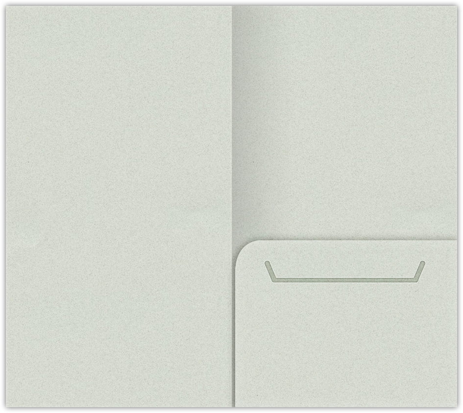 Gray Fiber 80lb 3 3/8 x 6 One Pocket Key Card Holders with 2 1/2 Inch Pocket