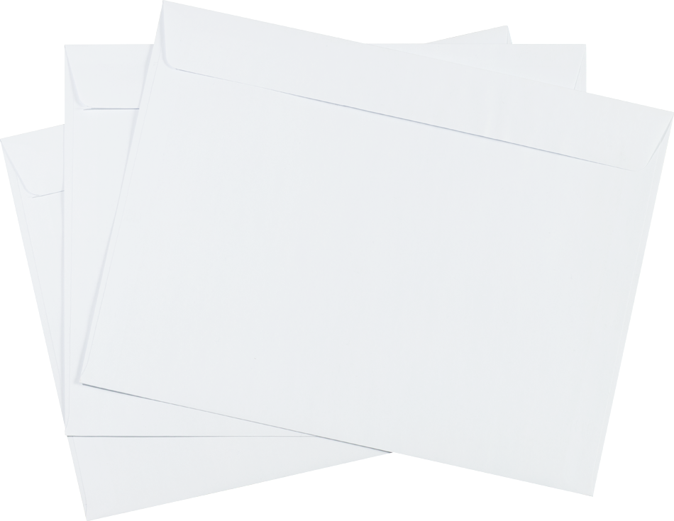 White 24lb 9 x 12 Booklet Envelopes