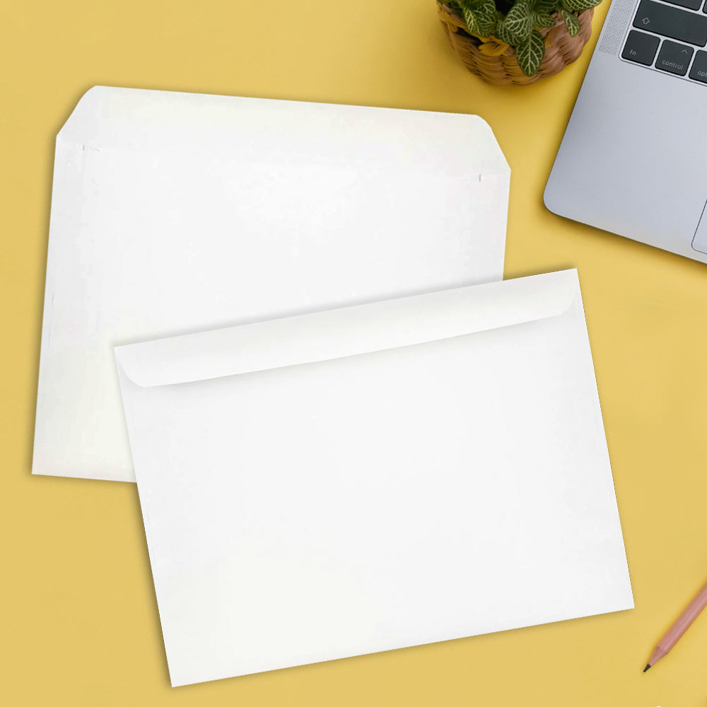 White 24lb 9 x 12 Booklet Envelopes