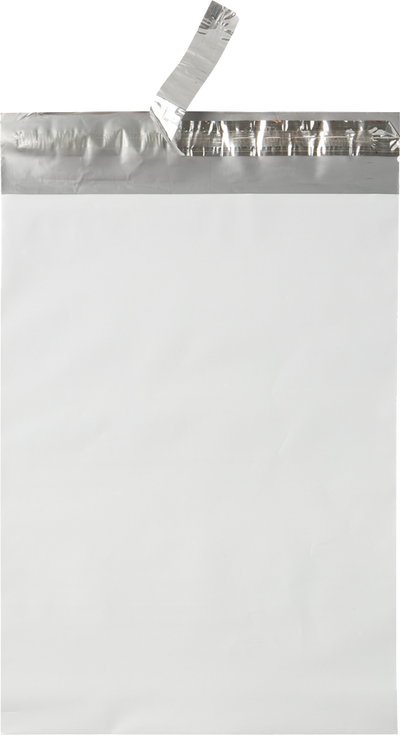 White 14lb 9 x 12 Poly Mailer with Peel & Seal