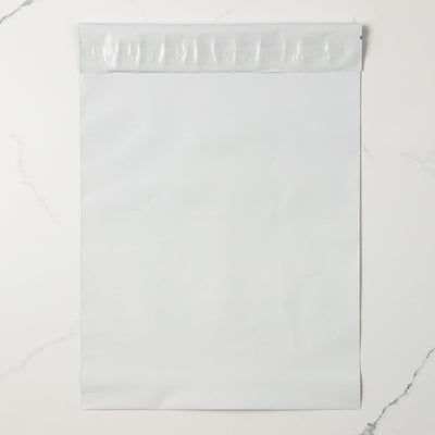 White 14lb 9 x 12 Poly Mailer with Peel & Seal