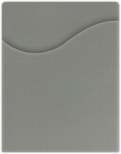 Sterling Gray Linen 9 x 11 1/2 Pocket Pages with Wavy Pocket