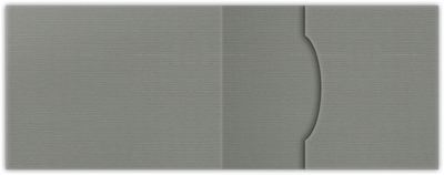 Sterling Gray Linen 100lb 2 3/4 x 3 3/4 One Pocket Key Card Holders with 2 1/4 Inch Pocket