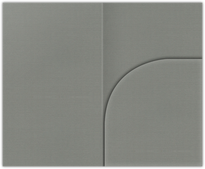 Sterling Gray Linen 100lb 2 3/4 x 4 1/2 One Curved Pocket Key Card Holders with 3 Inch Pocket