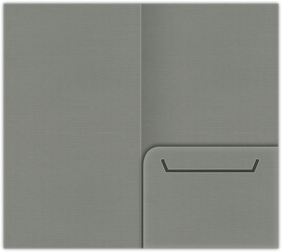 Sterling Gray Linen 100lb 3 3/8 x 6 One Pocket Key Card Holders with 2 1/2 Inch Pocket