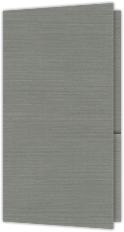 Sterling Gray Linen 100lb 3 3/8 x 6 One Pocket Key Card Holders with 2 1/2 Inch Pocket