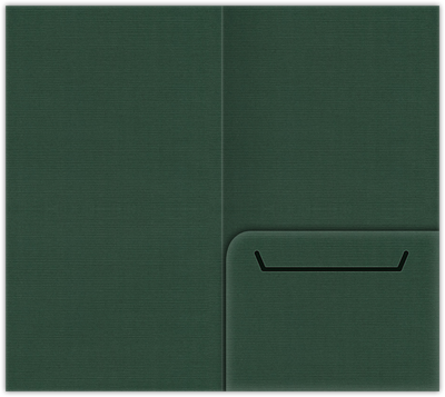 Deep Pine Linen 100lb 3 3/8 x 6 One Pocket Key Card Holders with 2 1/2 Inch Pocket