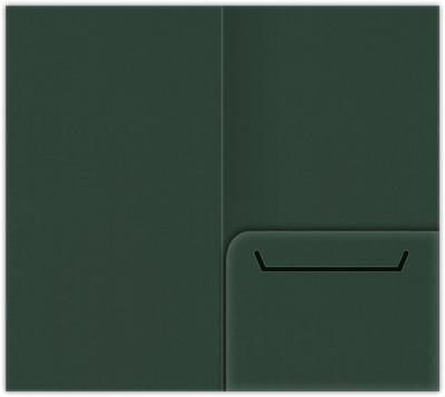 Forest Green Hopsack 90lb 3 3/8 x 6 One Pocket Key Card Holders with 2 1/2 Inch Pocket
