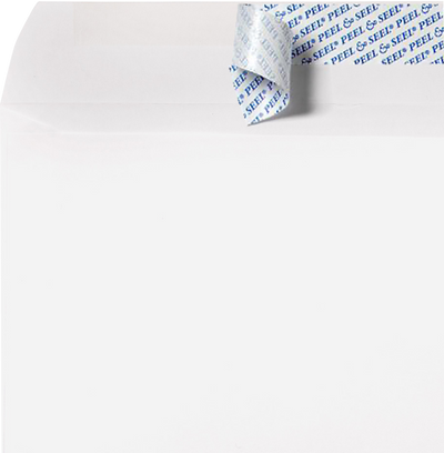 White 28lb 9 x 12 Booklet Envelopes with Peel & Seal