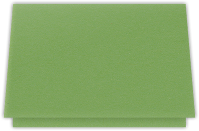 Gumdrop Green Vellum 100lb 5 1/8 x 3 3/8 One Pocket Landscape Photo Holders with 1 3/8 Inch Pocket