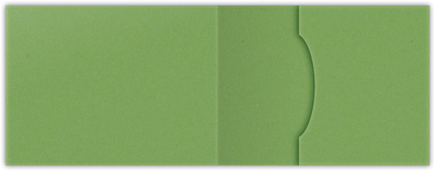 Gumdrop Green Vellum 100lb 2 3/4 x 3 3/4 One Pocket Key Card Holders with 2 1/4 Inch Pocket