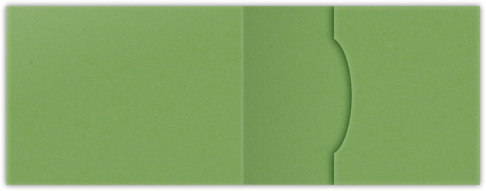 Gumdrop Green Vellum 100lb 2 3/4 x 3 3/4 One Pocket Key Card Holders with 2 1/4 Inch Pocket