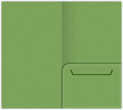 Gumdrop Green Vellum 100lb 3 3/8 x 6 One Pocket Key Card Holders with 2 1/2 Inch Pocket