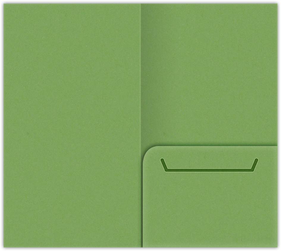 Gumdrop Green Vellum 100lb 3 3/8 x 6 One Pocket Key Card Holders with 2 1/2 Inch Pocket