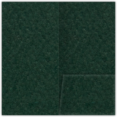Hunter Green Felt 80lb 3 1/2 x 7 One Pocket Key Card Holders with 2 1/2 Inch Pocket