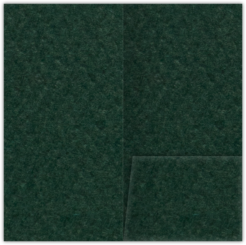 Hunter Green Felt 80lb 3 1/2 x 7 One Pocket Key Card Holders with 2 1/2 Inch Pocket