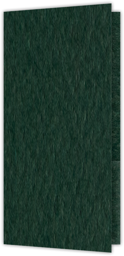 Hunter Green Felt 80lb 3 1/2 x 7 One Pocket Key Card Holders with 2 1/2 Inch Pocket