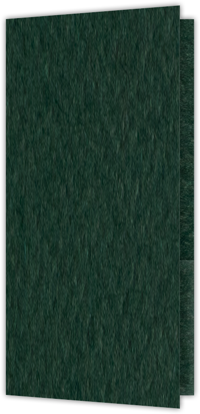 Hunter Green Felt 80lb 3 1/2 x 7 One Pocket Key Card Holders with 2 1/2 Inch Pocket
