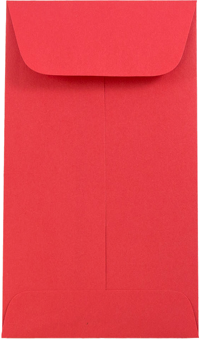 Red 24lb #6 Coin Envelopes (3 3/8 x 6)