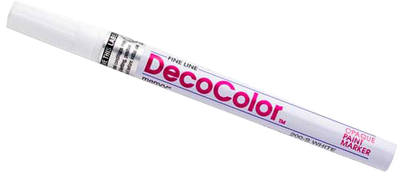 White Fine Line Opaque Paint Markers