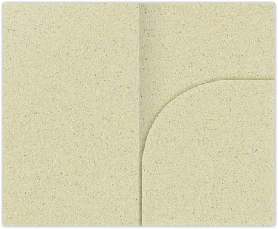 Thyme Fiber 80lb 2 3/4 x 4 1/2 One Curved Pocket Key Card Holders with 3 Inch Pocket
