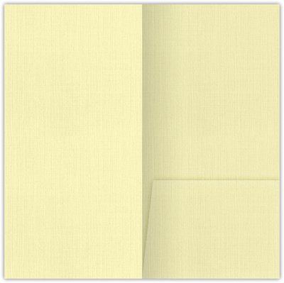 Ivory Linen 80lb 3 1/2 x 7 One Pocket Key Card Holders with 2 1/2 Inch Pocket